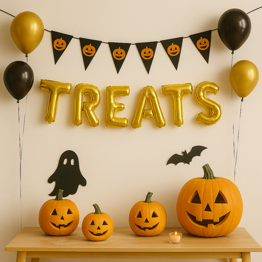 Halloween Balloon Banner – Foil Letter Balloons for Halloween Party Decor