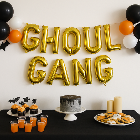GHOUL GANG Balloon Banner – Halloween Party Decorations, Girls Night, Bachelorette Decor