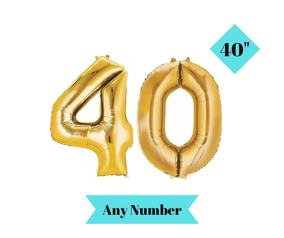 Number 40 Balloon