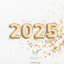 Load image into Gallery viewer, 2025 Foil Number Balloons in Gold - New Year’s Eve and Graduation Party Decorations
