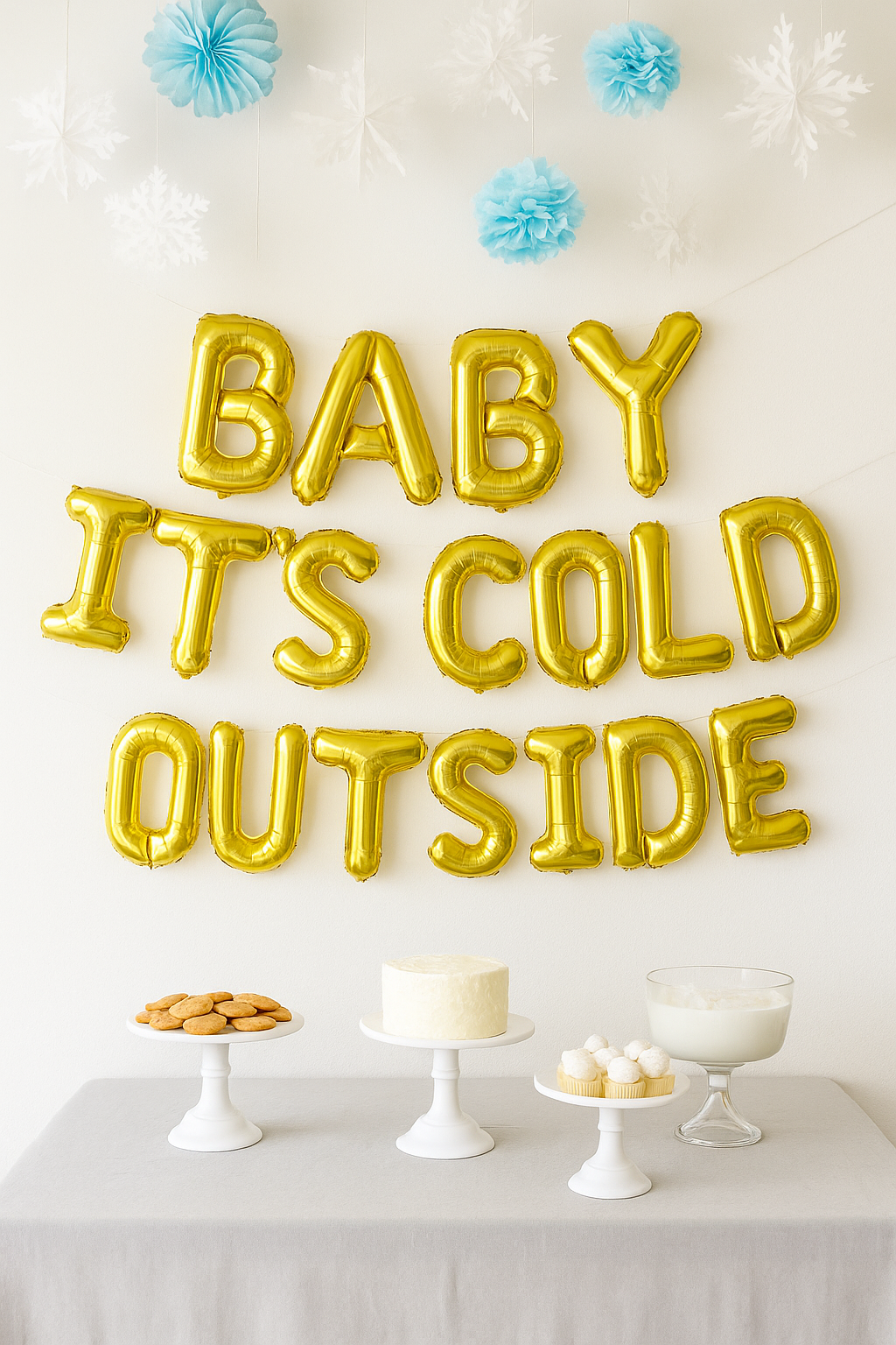 Baby its cold outside balloons