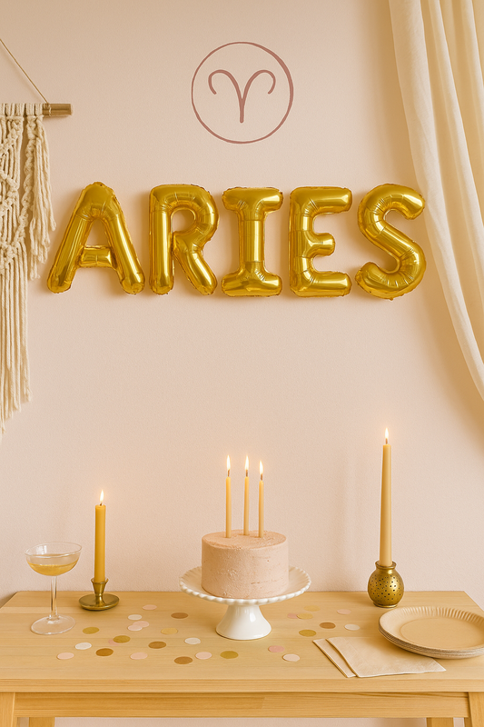  Aries Birthday Balloon Banner