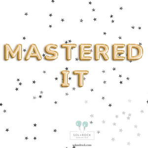 Gold Mastered It Graduation Balloon Banner 