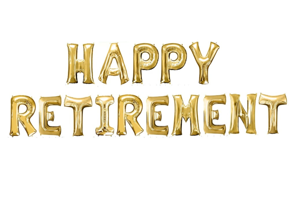 Happy Retirement Balloon Banner