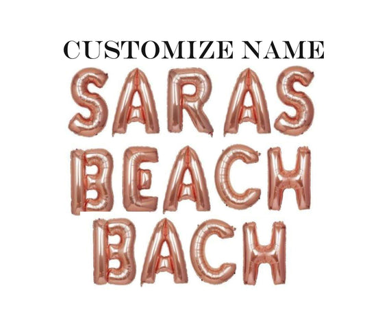 Beach Bach Balloon Banner