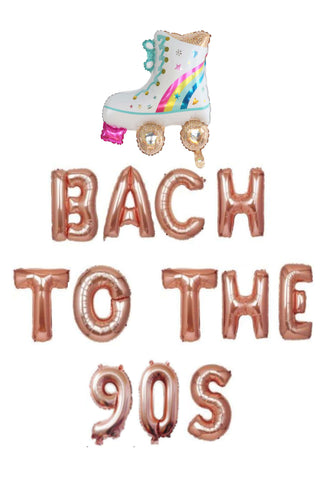 90s theme bachelorette party balloons