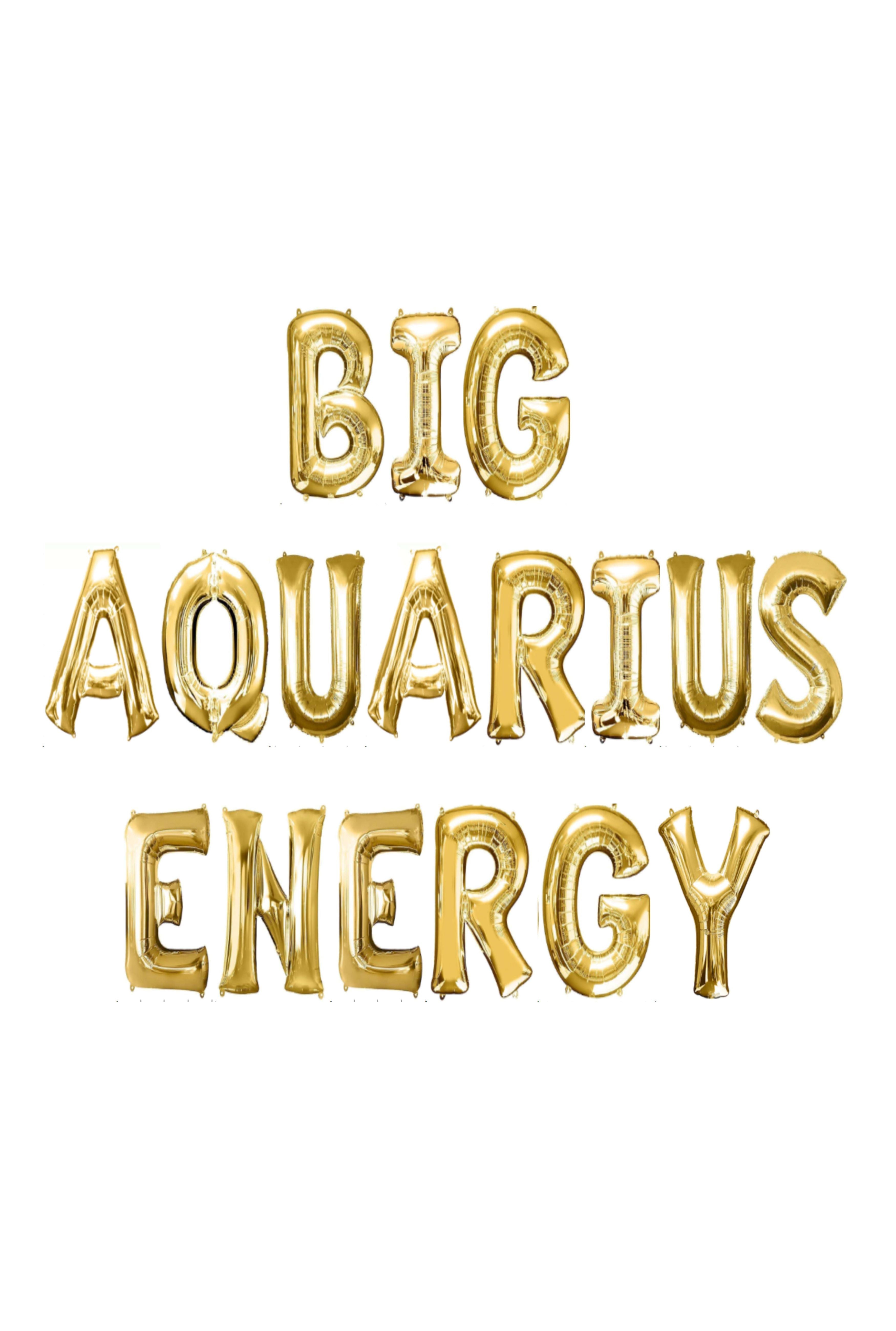 Aquarius Horoscope Birthday Banner