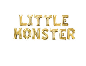 Little Monster Party Balloon Banner