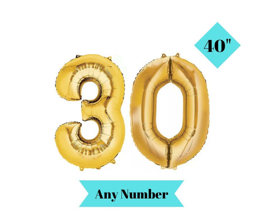 Number 30 Balloon