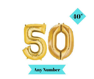 Number 50 Balloon