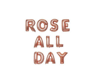 Rose All Day Balloon Banner